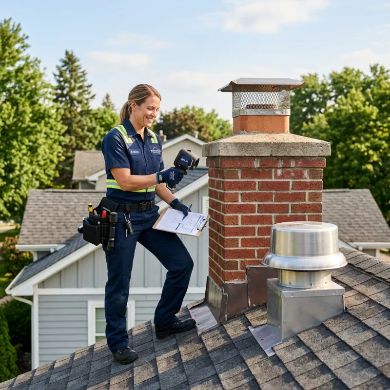 Technician removing a deceased bird from an indoor space in Sunday Creek